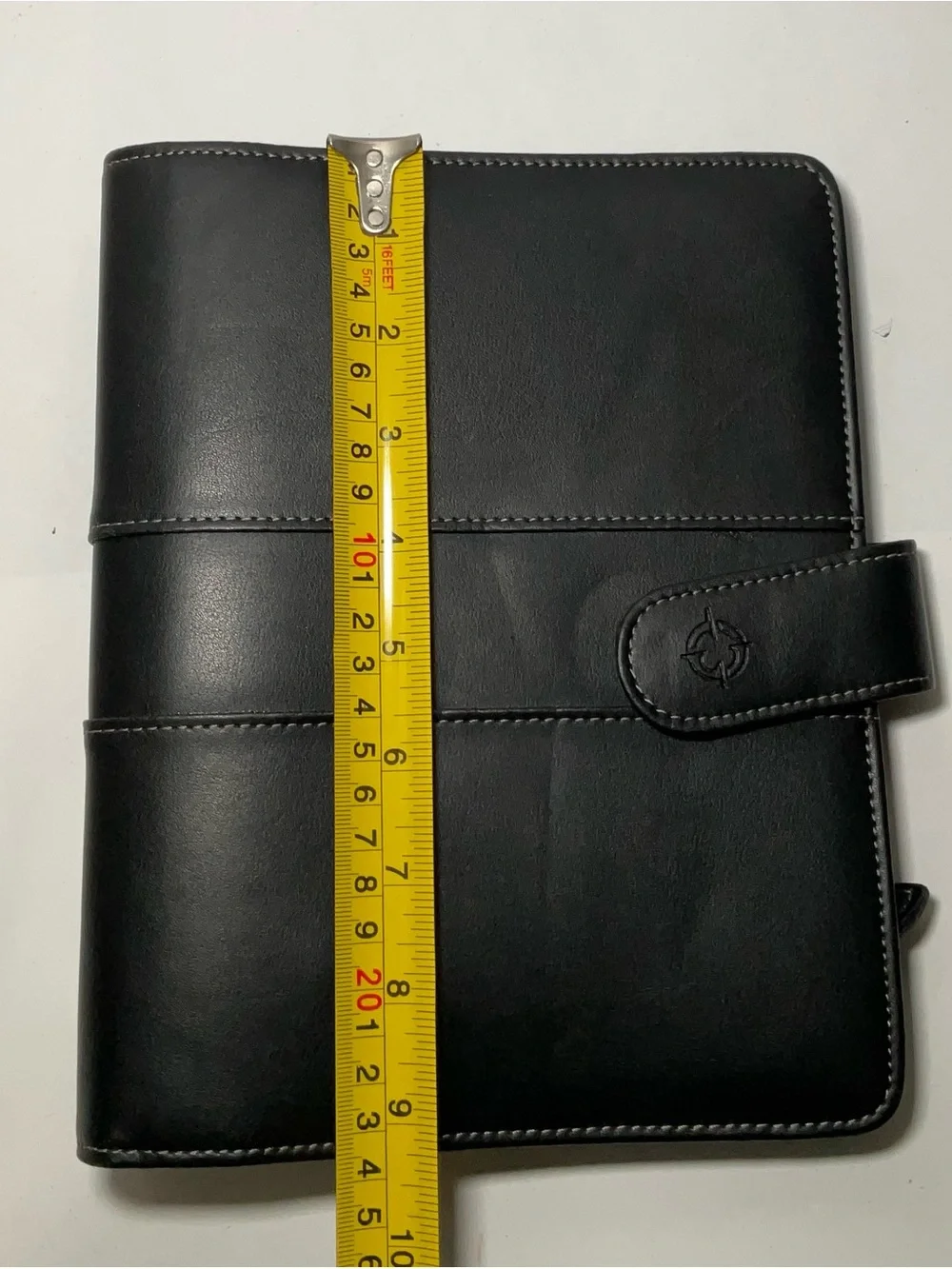 Franklin Covey Black Faux Leather Planner 7 Ring Binder 7”x9”